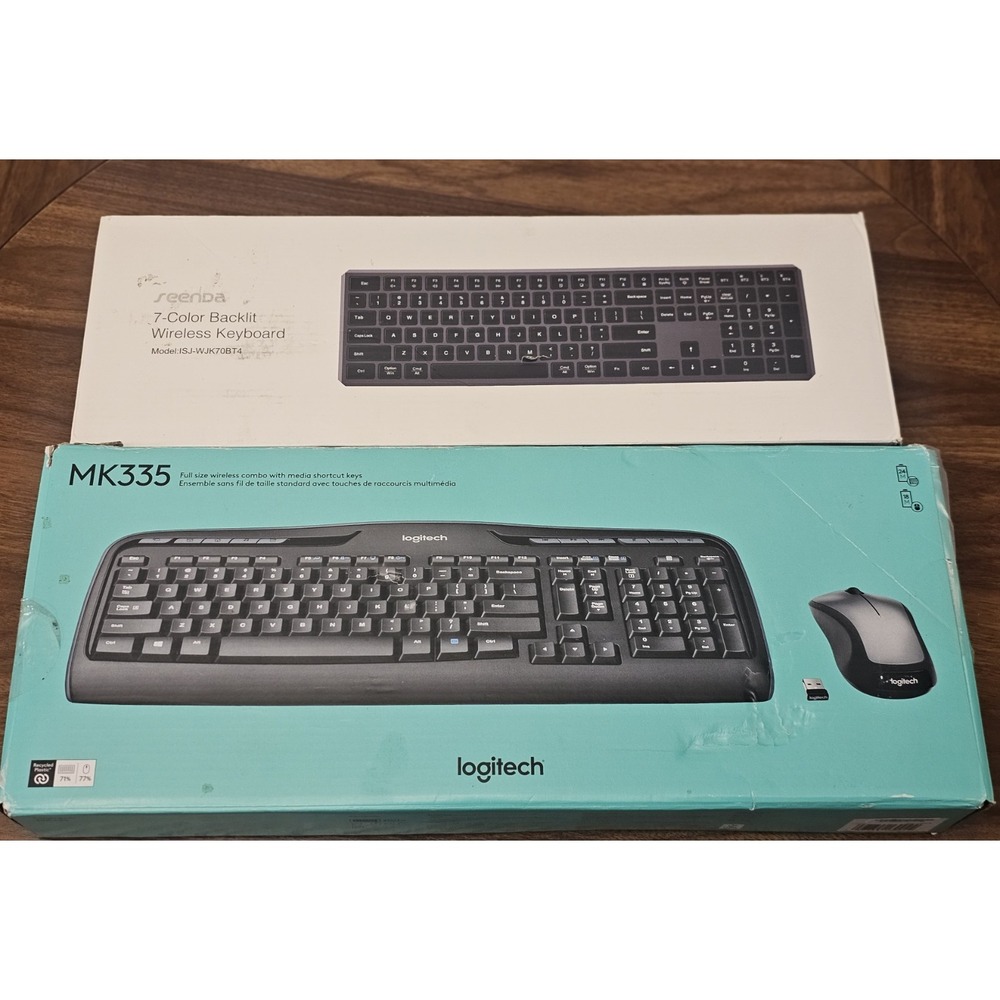 Logitech‎ MK335 Wireless Keyboard &Mouse Combo &  Seenda Wireless Keyboard Lot
